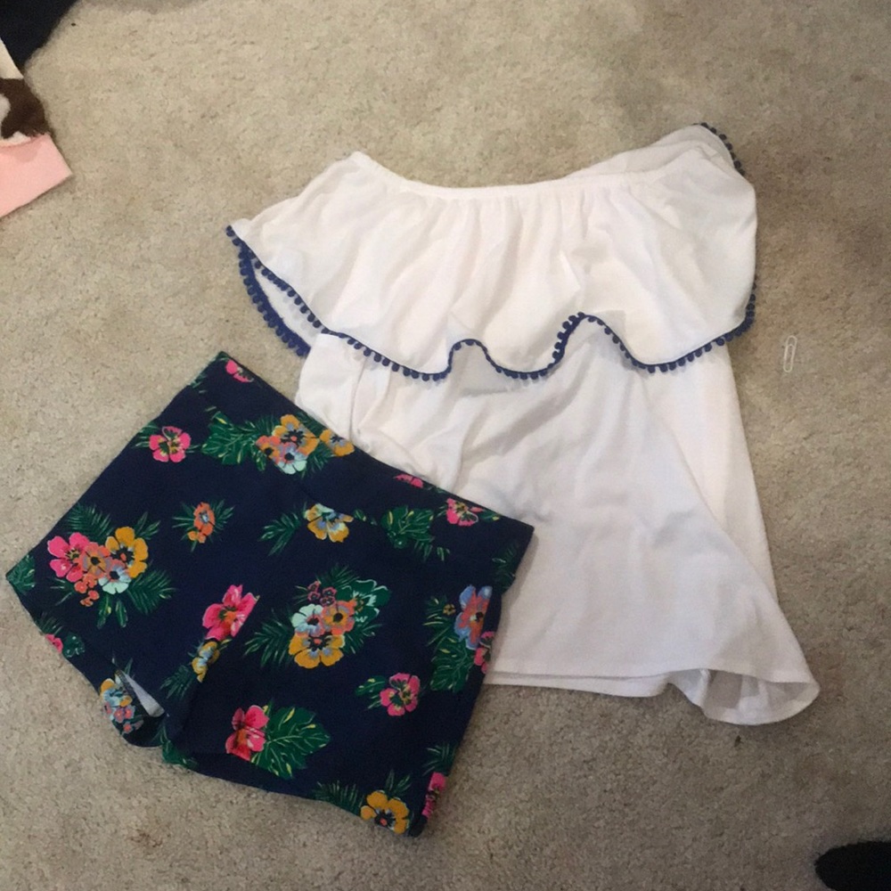 Top and shorts set